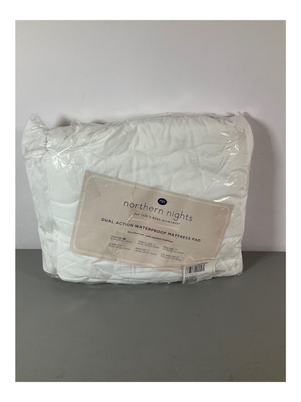 Northern Nights Waterproof Microfiber Mattress Pad, Dual Action Protection, Mult